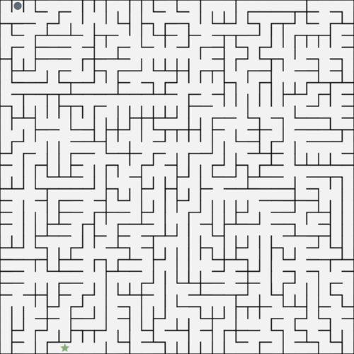 Mathematisch generiertes Labyrinth
