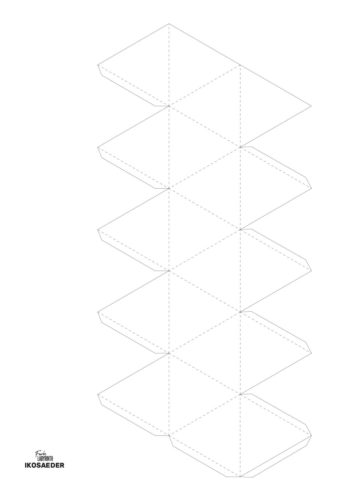 Vorschau: Druckvorlage Ikosaeder (PDF)