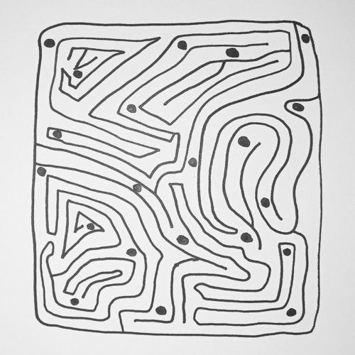 Labyrinth mit punkten