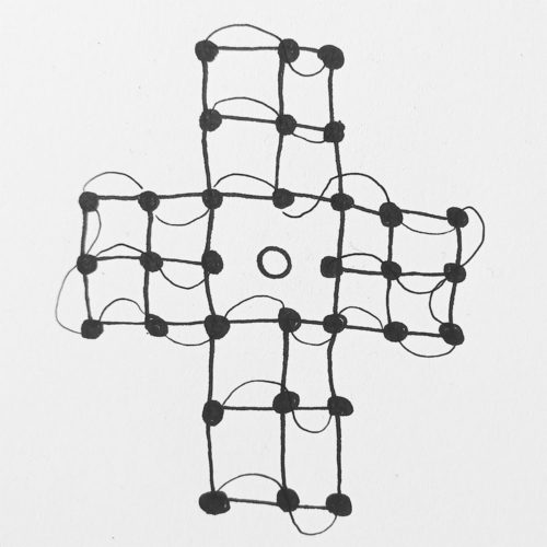 Peg Solitaire-Zeichnung