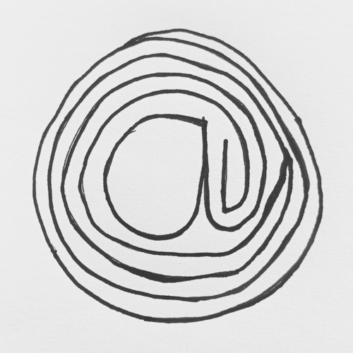 Animation eines gezeichneten @