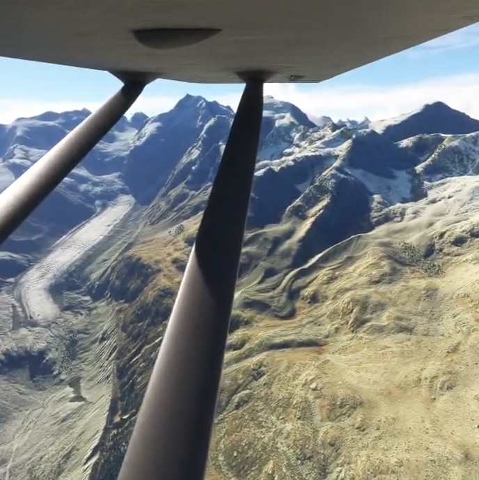 Screenshot aus dem Flugsimmulator