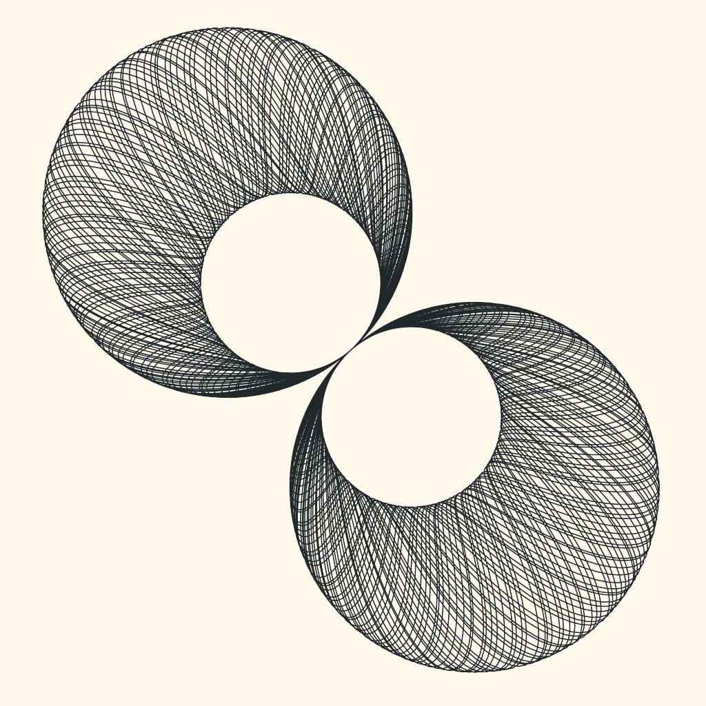 Zwei Kreise mit Struktur