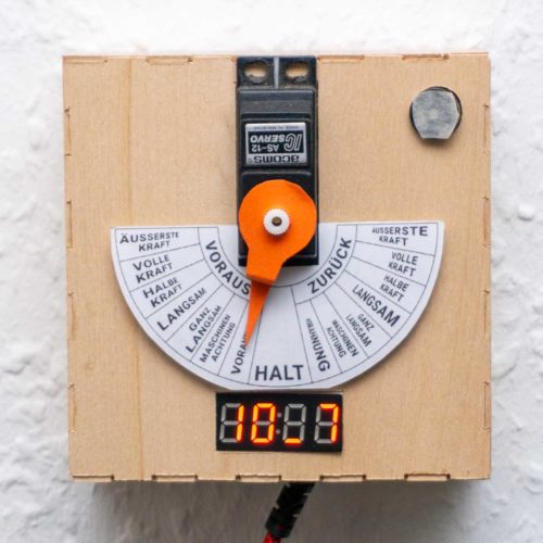 Ein selbstgebauter Maschinentelegraf